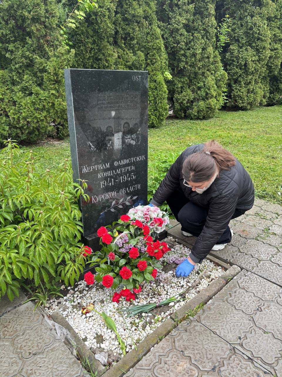 Патриотическая акция по уборке офицерских захоронений и территории мемориала